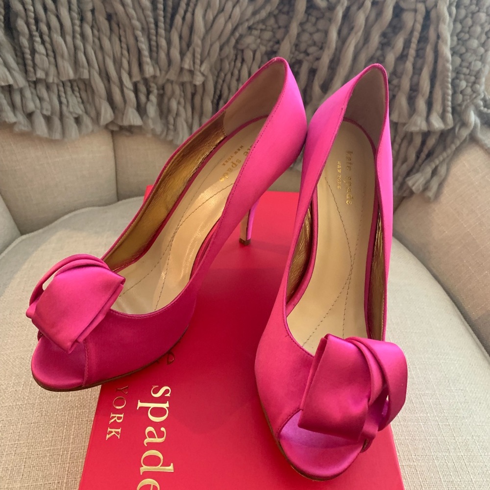Authentic Kate Spade Clarice Hot Pink Sz 10 - Picture 4 of 9